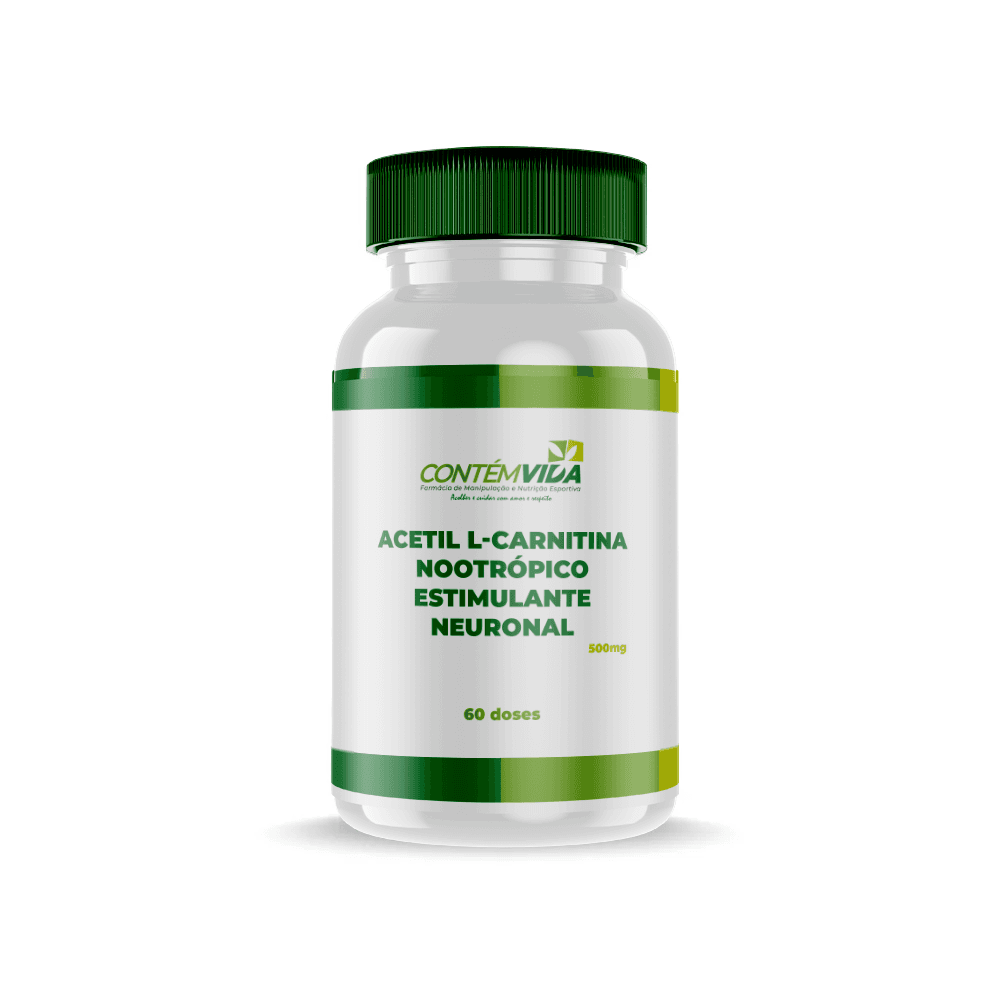 Acetil L-Carnitina 500mg | Nootrópico Estimulante Neuronal | 60 doses
