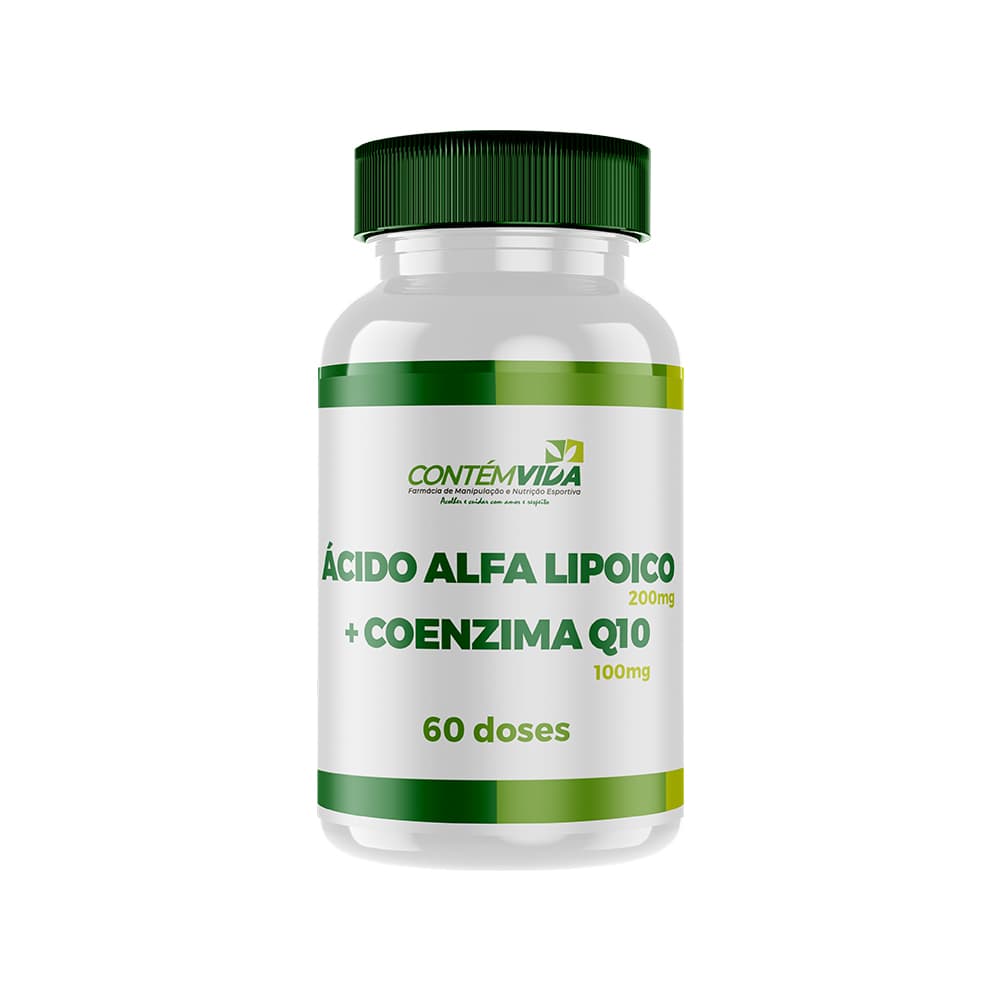 Ácido Alfa Lipoico 200mg + Coenzima Q10 100mg | 60 doses