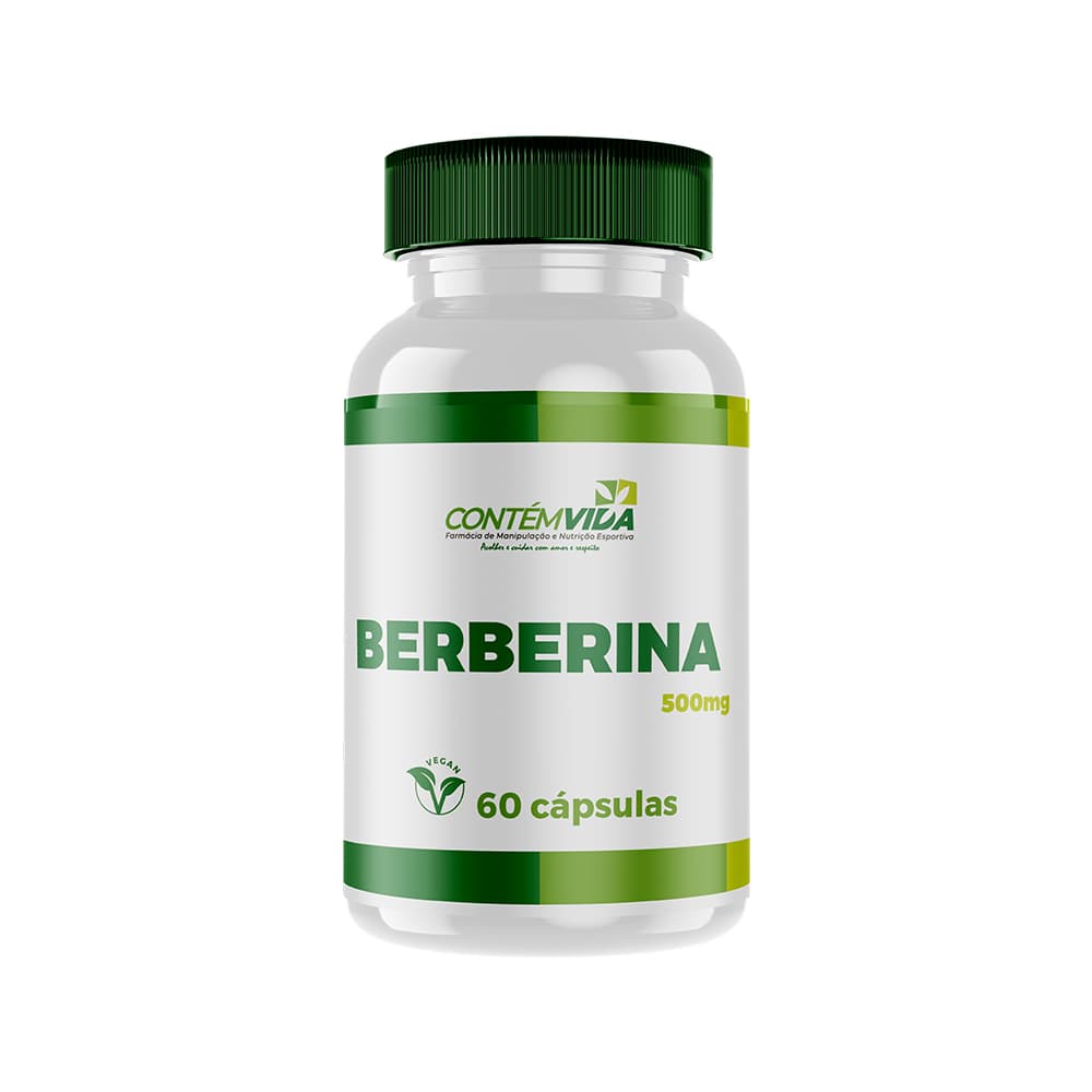 Berberina 97% de Ativo 500mg | 60 doses
