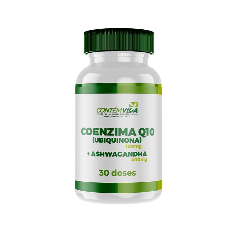 Coenzima Q10 (Ubiquinona) 100mg + Ashwagandha 400mg | 30 doses