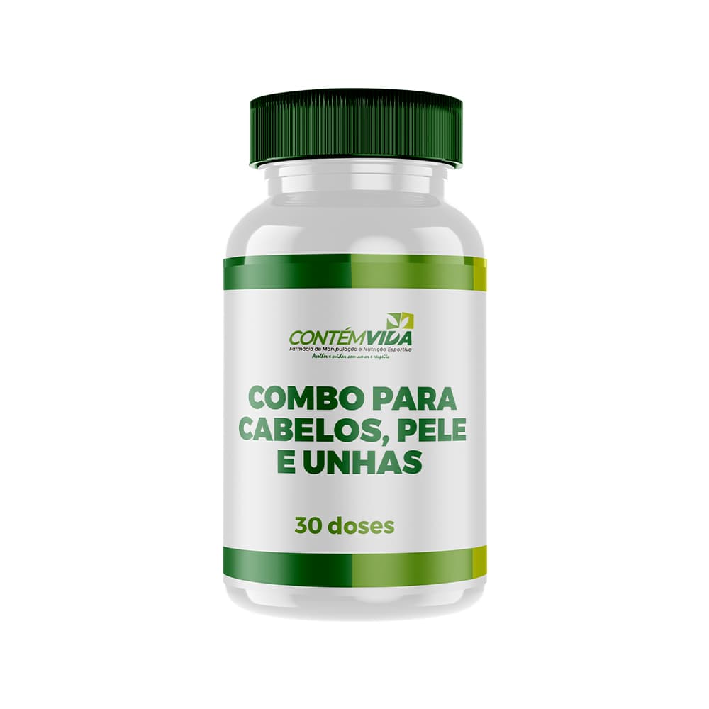Combo Para Cabelos, Pele E Unhas | 30 doses