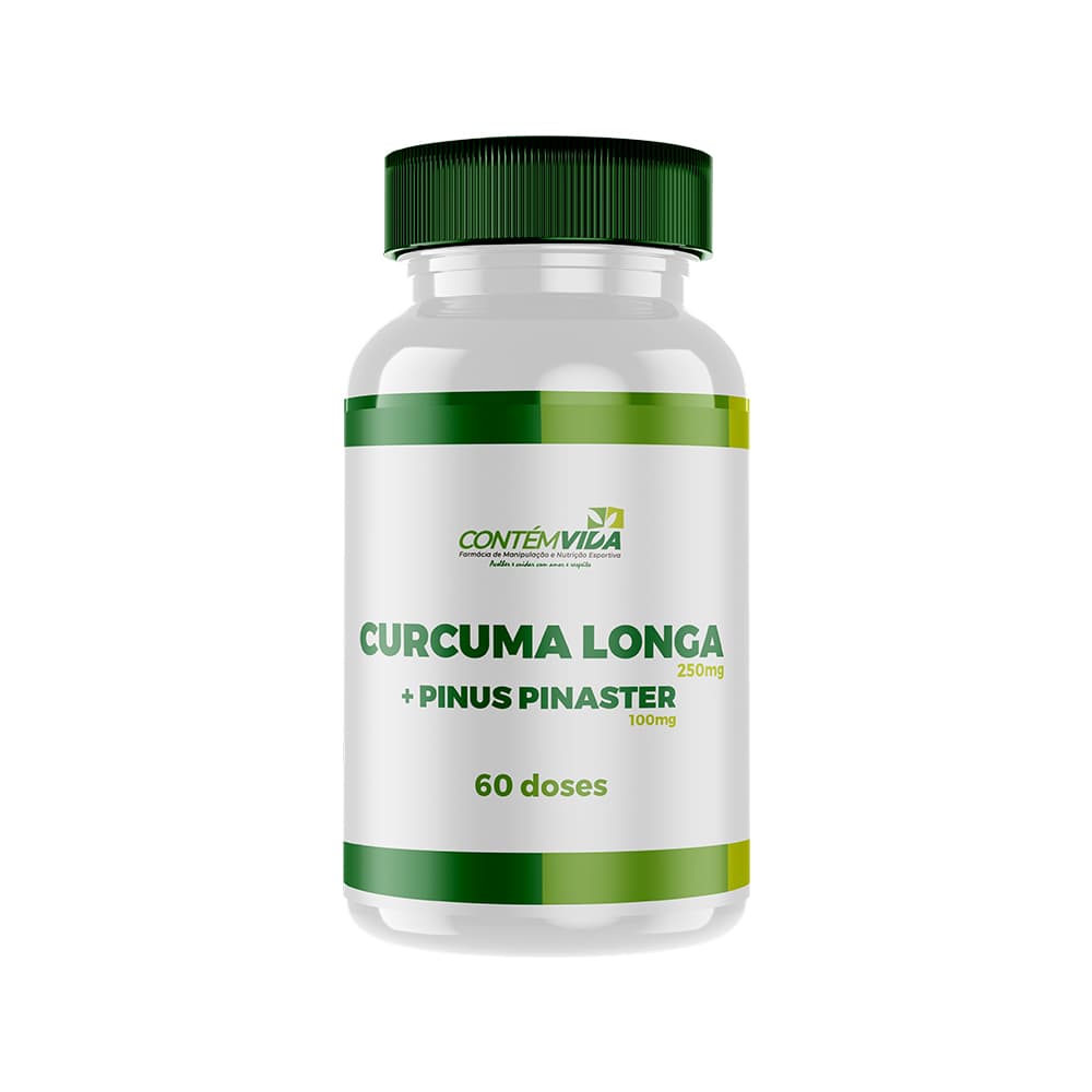 Curcuma Longa 250mg + Pinus Pinaster 100mg | 60 doses