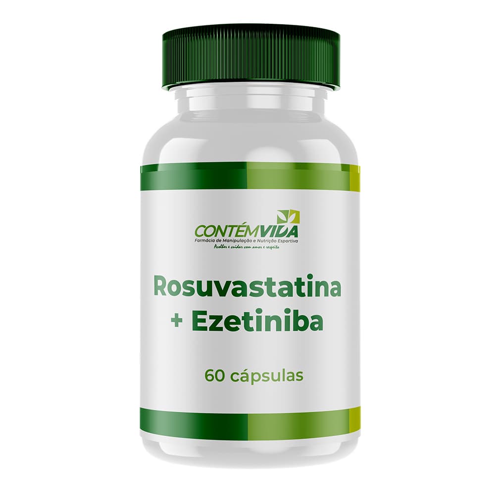 Rosuvastatina 10mg + Ezetimiba 10mg | 60 cápsulas