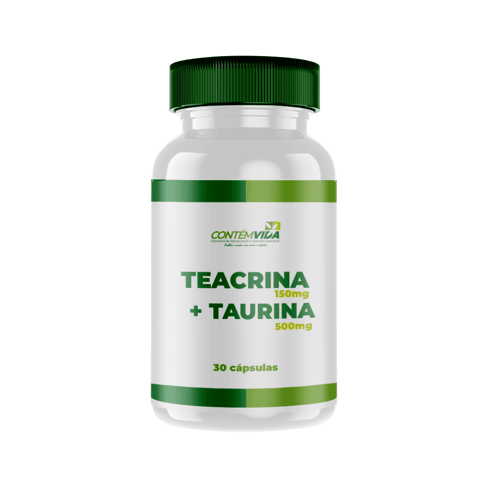 Teacrina 150mg + Taurina 500mg | 30 cápsulas